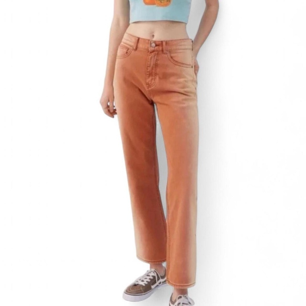 BDG Urban Outfitters Orange Ombre Cowboy High Waisted Jeans Sz 26